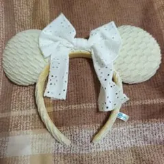 ディズニー カチューシャ ミニー レースリボン