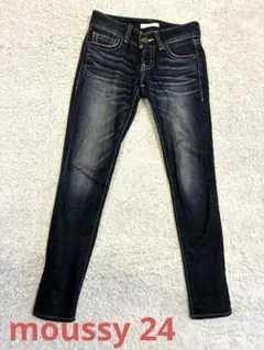未使用⭐︎MOUSSY ローライズスキニーデニム　サイズ24レディース