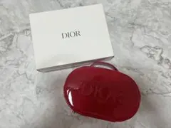 【Dior非売品】レッド オーバルポーチ