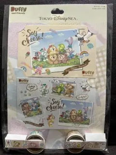 ダッフィー＆フレンズ Say cheese! ポストカード マスキングテープ