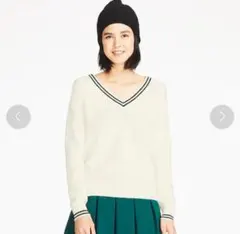 ニット ブラック ホワイト 襟