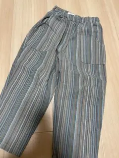 【美品】ペアマノン★ストライプ ロングパンツ 100cmのサムネイル