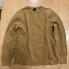 UNIQLO クルーネックセーター L キャメル