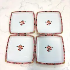 橘吉 角皿 4枚セット 華やぎ 和食器
