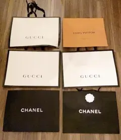 お値下げ！29点　ブランド ショップ袋 紙袋・　ルイ・ビトン、シャネル、グッチ