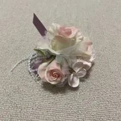 ピンク系　フラワーコサージュ