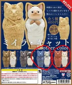 ミイラキャット　Another color 青　サバトラ　赤　シロ　2種セット