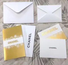 CHANEL シャネル メッセージカード 4枚セット ＋封筒2枚