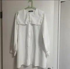 襟付きシャツ ブラウス フリル w closet