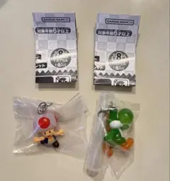 スーパーマリオ めじるしアクセサリー2 キノピオ ヨッシー 2種セット