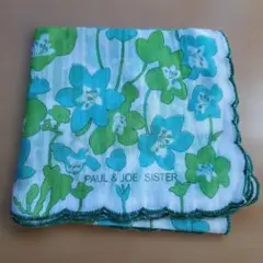 PAUL & JOE SISTER ハンカチ 花柄 グリーン ブルーのサムネイル