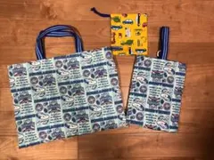 新幹線　入園　入学グッズ　レッスンバック　上履き入れ　コップ入れ　3点セット