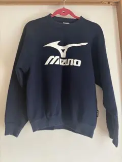 Mizuno ネイビー ロゴ トレーナー