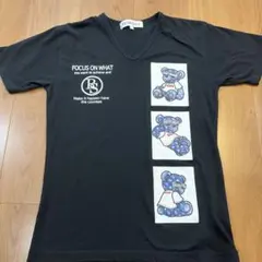 RUMSODA ブラック Vネック Tシャツ L