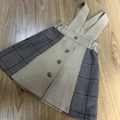 any FAM キッズ　チェックスカート 110cm