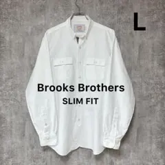 ✅【Brooks Brothers】長袖ボタンダウンシャツLホワイト