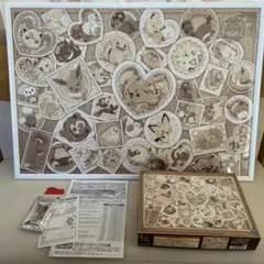 中古・美品 ポケットモンスター ジグソーパズル 1000ピース セピア色のサムネイル