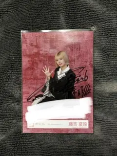 藤吉夏鈴 櫻坂46 5th anniversary ドレス 生写真 直筆サイン - メルカリ