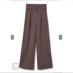 ☆001 GRL グレイル ベルト付ワイドパンツ　M