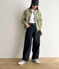 キャナルジーン　El marコットンスタンドカラーブルゾンのサムネイル