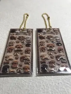 みー様　ミニチュア☆キーホルダー♪トイプードル2個