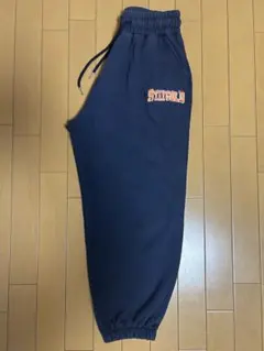STAY GOLD ネイビー ジョガーパンツ 刺繍ロゴ