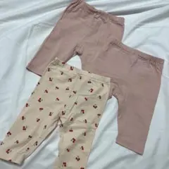 ベビー　パンツ　ズボン　3枚セット　夏用