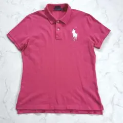 美品✨ラルフローレン ビッグポニー ポロシャツ y2k スキニー ピンクXXL