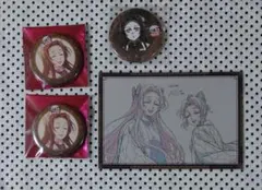 鬼滅の刃　胡蝶カナエ　缶バッジ　お裾分けポストカード