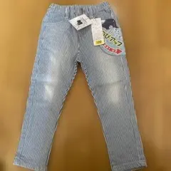 新品タグ付き　ストライプ ロングパンツ 100