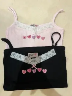 Katie キャミソール 2枚セット ハートロゴのサムネイル