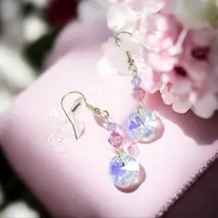 エチオピアオパールとルベライトのピアス - メルカリ
