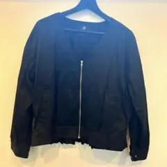 nano universe ジャケット Vネック　黒