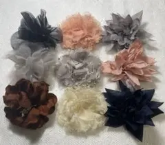 フラワー　ブローチ　コサージュ　アクセサリー　レディース　まとめ売り　セット