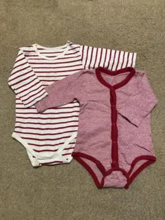 【値引きしました】長袖　ロンパース　2枚セット　80サイズ
