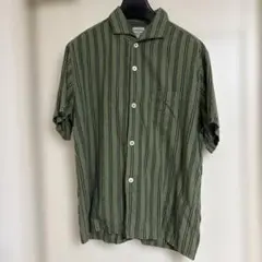 （美品）Pherrow's Shirt イタリアンカラー半袖シャツ Lsize