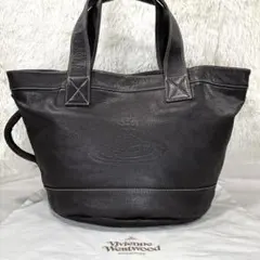 【美品】ヴィヴィアンウエストウッド トートバッグ レザー オーブ 肩掛け A4可