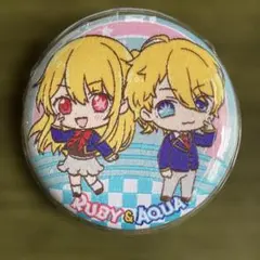 推しの子】ルビー＆アクア 刺繍缶バッジ - メルカリ