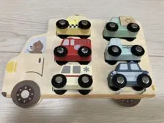 木製おもちゃ　パズル はたらくくるま 知育玩具のサムネイル