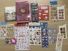 キティ　夕焼けはろうきてぃ　便箋　レターセット日焼け　ステッカー　シール