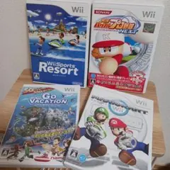 Wiiソフト4本セット(Wii Sports Resort他)
