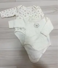 ベビー肌着 花柄 2枚セット（新品同様）
