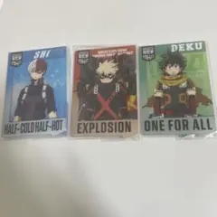 ヒロアカ 一番くじ カード型アクリルスタンド F賞 爆豪勝己 轟焦凍 緑谷出久