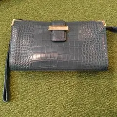 未使用保管品 TOMMY HILFIGER 本革 クラッチバッグ