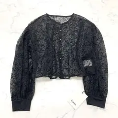 【未使用】元値17,600円　kaene フラワー柄　シアー　カーディガン