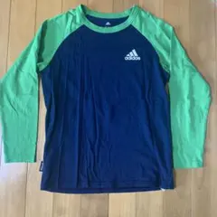 adidas 長袖カットソー 160サイズ ネイビー/グリーン