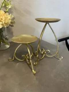 ゴールドキャンドルホルダー　ウェルカムスペース　結婚式　インテリア