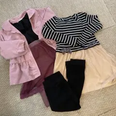 ブランシェス、キムラタン他女の子服セット　110相当