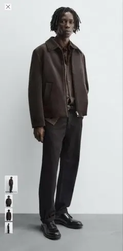 即完アイテム】ZARA ベロアツイルジャケット - メルカリ