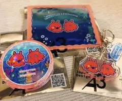 えのすい　めんだこっち　アクリルキーホルダー　缶バッジ　カードセット